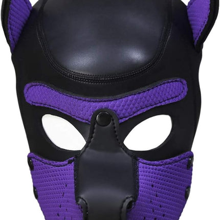 Kinky Neoprene Pup Play Removable Pup Hood (Purple)