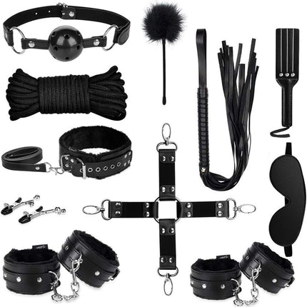 Bondage 11 Pcs BDSM Leather Bondage Sets