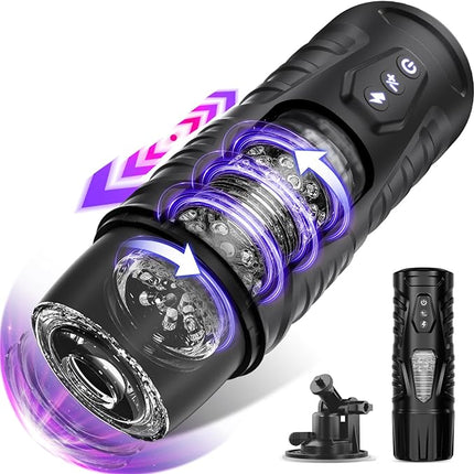 Automatic Male Masturbator - 7 Thrusting & 7 Rotating Modes,Hands Free