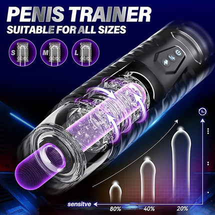 Automatic Male Masturbator - 7 Thrusting & 7 Rotating Modes,Hands Free