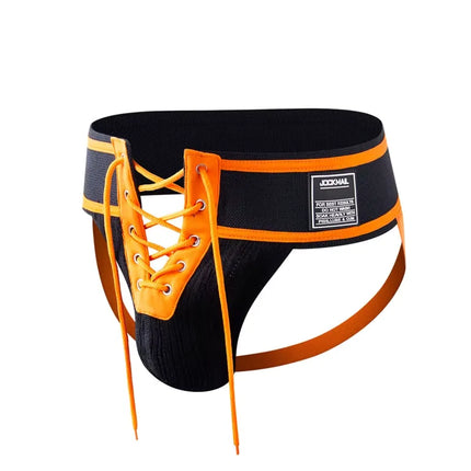 Jockstrap Footballer Style Lace Up Open Underwear