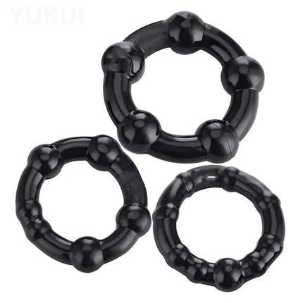 Soft Silicone Cock Ring Set (3 Count)