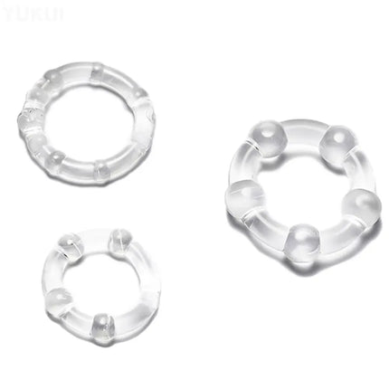 Soft Silicone Cock Ring Set (3 Count)